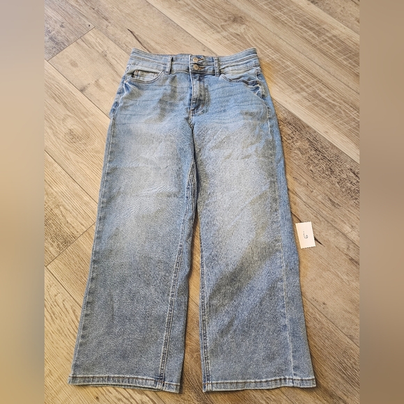 Judy Blue Denim - Judy blue double the cool cropped wide leg jeans